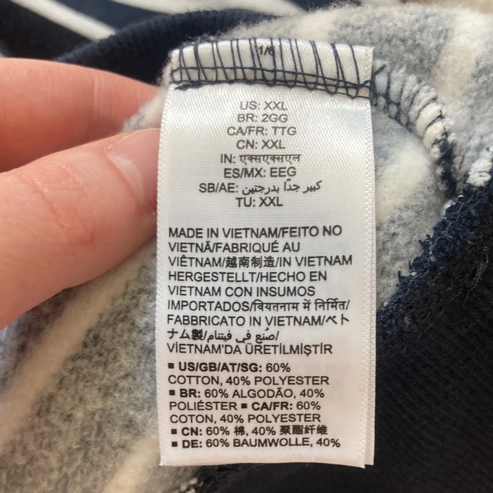 Amazon Essentials striped lightweight sweatshirt. Size XXL - Picture 6 of 6